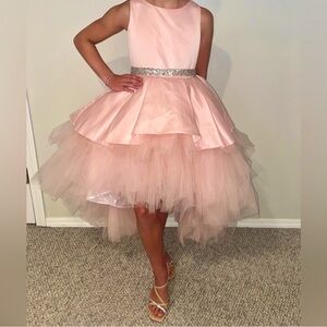 Size 10 Pink Tip Top Kids High-Low dress